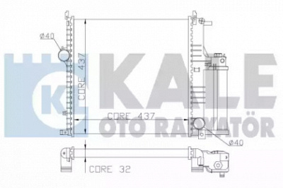KALE OTO RADYATOR 352100 -  Радиатор, охлаждение двигателя